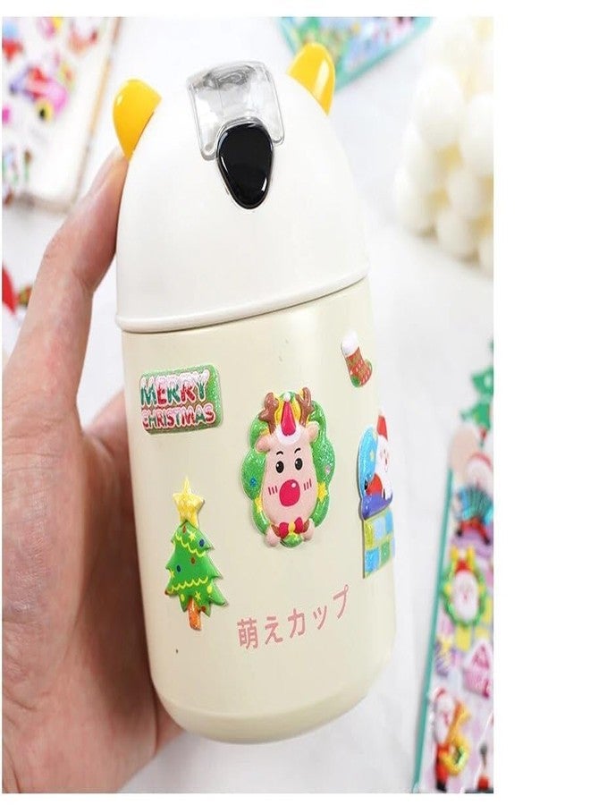 DHAVAL Christmas Kawaii 3D Puffy Stickers Set - 4 Sheets Cute Santa, Reindeer, Snowman & Xmas Tree Stickers | DIY Scrapbooking, Journals, Gift Wrapping & Holiday Crafts for Kids & Adults - Image 5